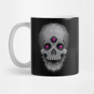 Grey Skull - Pink Eyes Mug